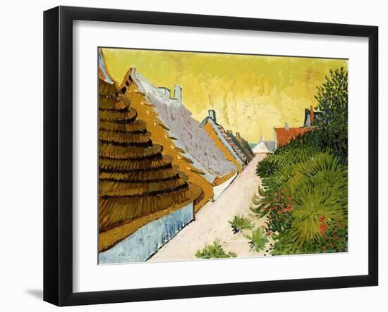 Farmhouses at Saintes-Maries, June 1888-Vincent van Gogh-Framed Giclee Print