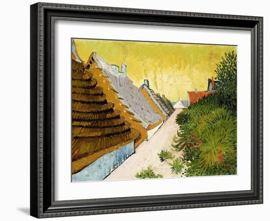 Farmhouses at Saintes-Maries, June 1888-Vincent van Gogh-Framed Giclee Print