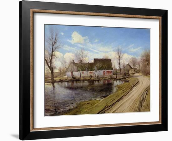 Farmhouses in Baldersbronde-Laurits Andersen Ring-Framed Giclee Print