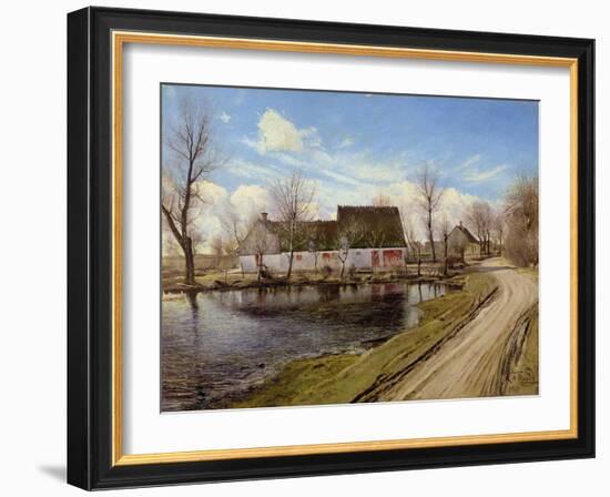 Farmhouses in Baldersbronde-Laurits Andersen Ring-Framed Giclee Print