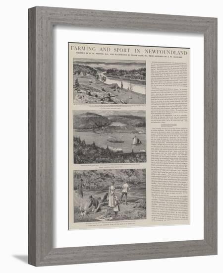 Farming and Sport in Newfoundland-Frank Dadd-Framed Giclee Print