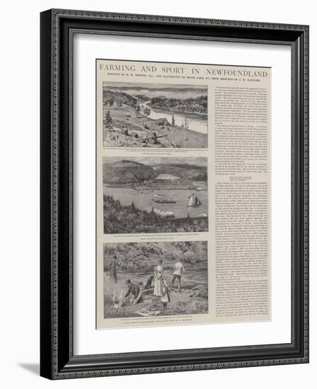 Farming and Sport in Newfoundland-Frank Dadd-Framed Giclee Print