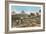 Farming by the Nile, Pyramids, Egypt-null-Framed Art Print