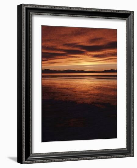 Farmington Bay, Great Salt Lake, Antelope Island, Stansbury Island, Great Basin, Utah, USA-Scott T. Smith-Framed Photographic Print