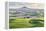 Farmington, Washington State, USA. Wheat farms in front of Steptoe Butte in the Palouse hills.-Emily Wilson-Framed Premier Image Canvas