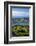 Farmland at Upper Junction, and Otago Harbor and Otago Peninsula, Dunedin, South Island, New Zealan-David Wall-Framed Photographic Print