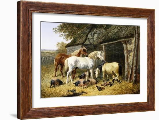 Farmland Friends-John Frederick Herring II-Framed Giclee Print