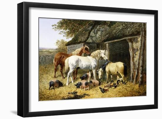 Farmland Friends-John Frederick Herring II-Framed Giclee Print