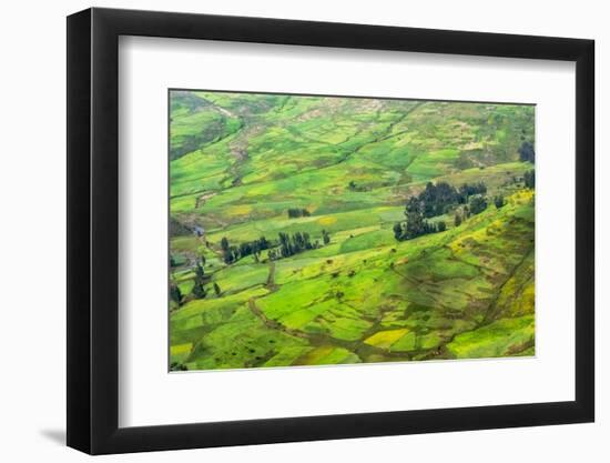 Farmland in Simien Mountain, Ethiopia-Keren Su-Framed Photographic Print