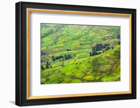 Farmland in Simien Mountain, Ethiopia-Keren Su-Framed Photographic Print