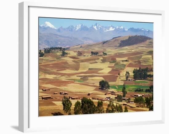 Farmland in the Sacred Valley, Cusco, Peru-Keren Su-Framed Photographic Print