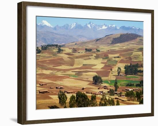 Farmland in the Sacred Valley, Cusco, Peru-Keren Su-Framed Photographic Print