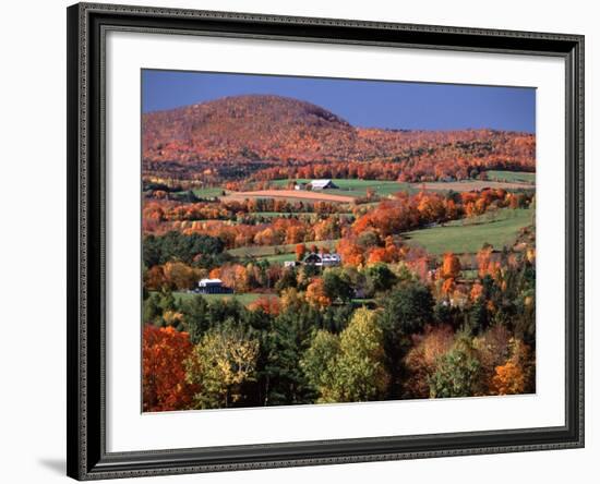 Farmland near Pomfret, Vermont, USA-Charles Sleicher-Framed Photographic Print