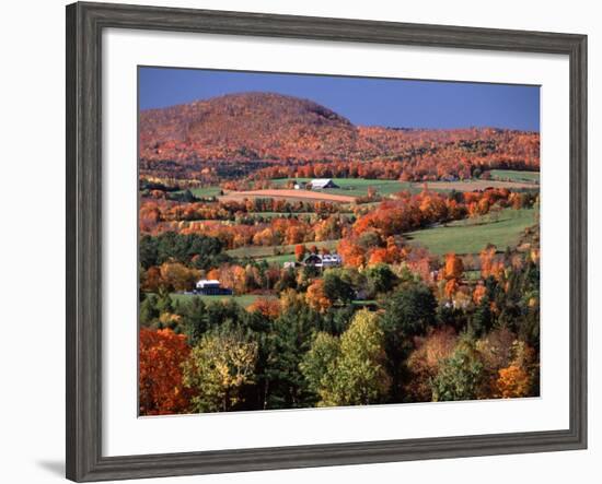 Farmland near Pomfret, Vermont, USA-Charles Sleicher-Framed Photographic Print