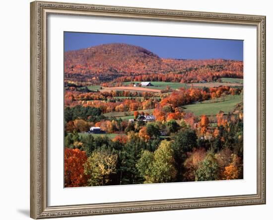 Farmland near Pomfret, Vermont, USA-Charles Sleicher-Framed Photographic Print