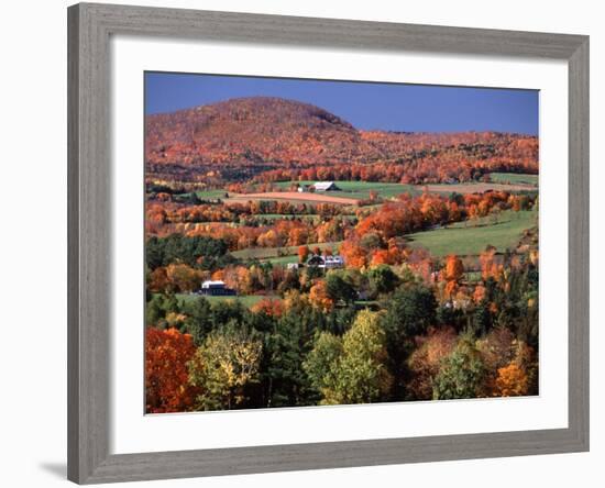 Farmland near Pomfret, Vermont, USA-Charles Sleicher-Framed Photographic Print