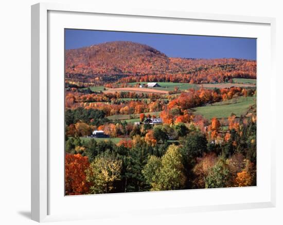 Farmland near Pomfret, Vermont, USA-Charles Sleicher-Framed Photographic Print