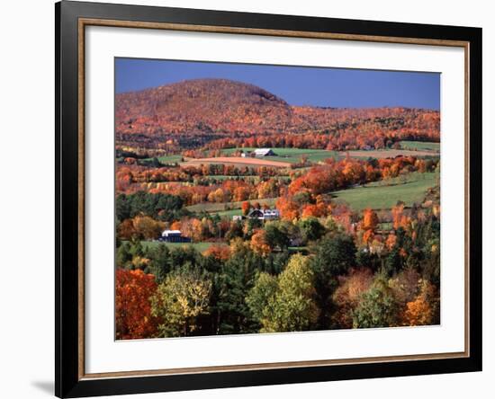 Farmland near Pomfret, Vermont, USA-Charles Sleicher-Framed Photographic Print