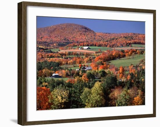 Farmland near Pomfret, Vermont, USA-Charles Sleicher-Framed Photographic Print