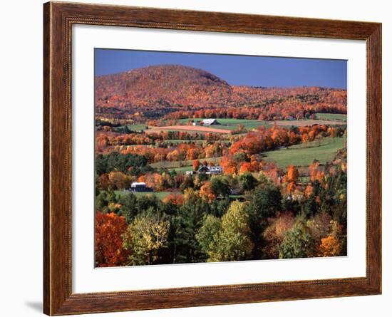 Farmland near Pomfret, Vermont, USA-Charles Sleicher-Framed Photographic Print