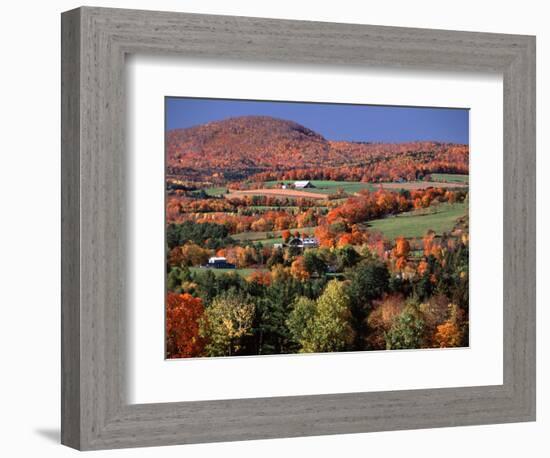 Farmland near Pomfret, Vermont, USA-Charles Sleicher-Framed Photographic Print