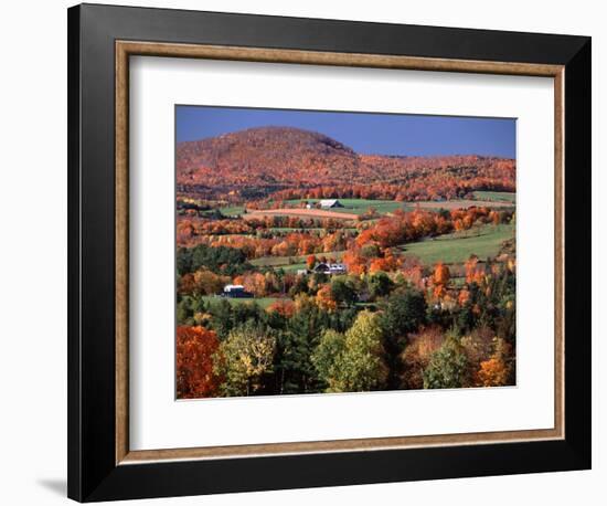 Farmland near Pomfret, Vermont, USA-Charles Sleicher-Framed Photographic Print