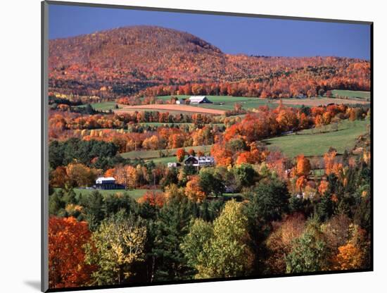Farmland near Pomfret, Vermont, USA-Charles Sleicher-Mounted Photographic Print