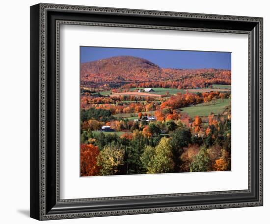 Farmland near Pomfret, Vermont, USA-Charles Sleicher-Framed Photographic Print