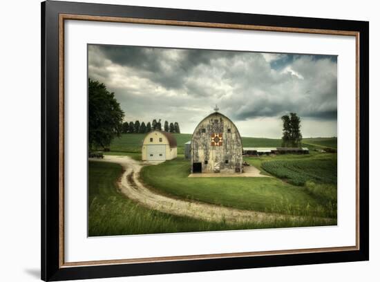 Farmland with Barns in USA-null-Framed Photographic Print