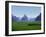 Farmland with the Famous Limestone Mountains of Guilin, Guangxi Province, China-Charles Sleicher-Framed Photographic Print