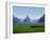 Farmland with the Famous Limestone Mountains of Guilin, Guangxi Province, China-Charles Sleicher-Framed Photographic Print