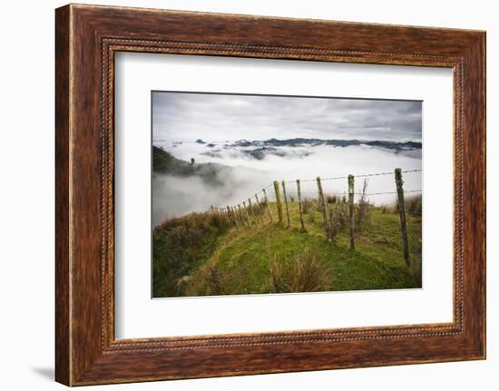 Farmlands in Whakahoro, in the Whanganui NP of New Zealand-Micah Wright-Framed Photographic Print