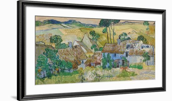 Farms Near Auvers-Vincent Van Gogh-Framed Premium Giclee Print