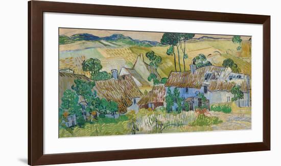 Farms Near Auvers-Vincent Van Gogh-Framed Premium Giclee Print