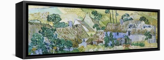 Farms Near Auvers-Vincent van Gogh-Framed Premier Image Canvas