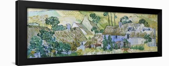 Farms Near Auvers-Vincent van Gogh-Framed Giclee Print