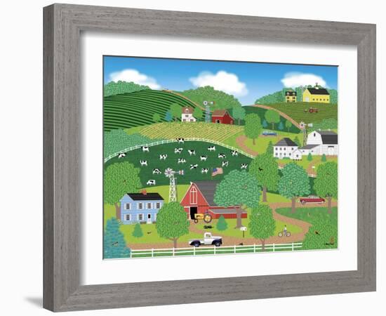 Farms of Windy Hills-Mark Frost-Framed Giclee Print