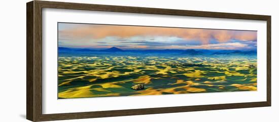 Farmscape Panorama V-James McLoughlin-Framed Photographic Print