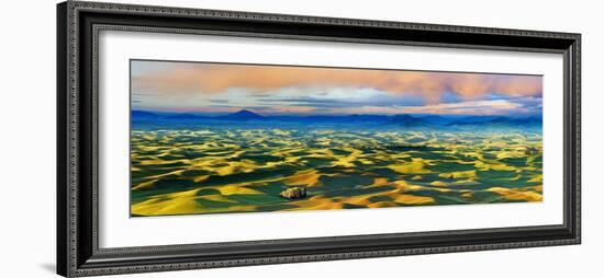 Farmscape Panorama V-James McLoughlin-Framed Photographic Print