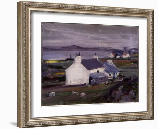 Farmsteading, Iona, Auchabhaich Croft-Francis Campbell Boileau Cadell-Framed Giclee Print