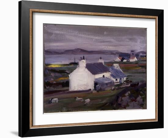 Farmsteading, Iona, Auchabhaich Croft-Francis Campbell Boileau Cadell-Framed Giclee Print