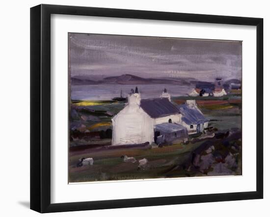 Farmsteading, Iona, Auchabhaich Croft-Francis Campbell Boileau Cadell-Framed Giclee Print