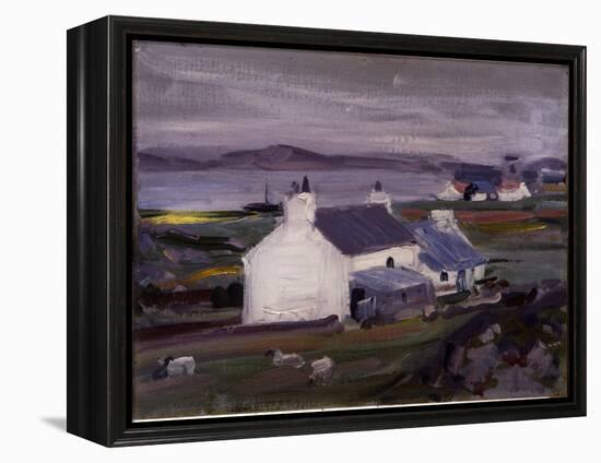 Farmsteading, Iona, Auchabhaich Croft-Francis Campbell Boileau Cadell-Framed Premier Image Canvas