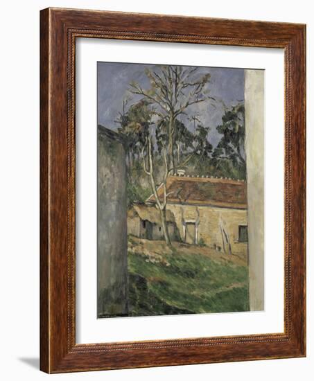 Farmyard, 1879-Paul Cézanne-Framed Giclee Print