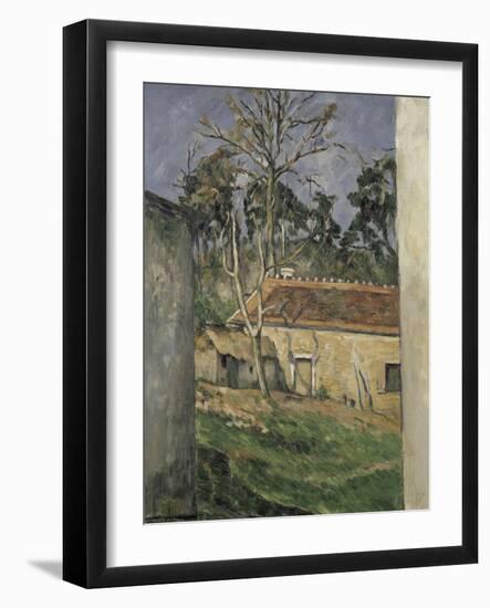 Farmyard, 1879-Paul Cézanne-Framed Giclee Print