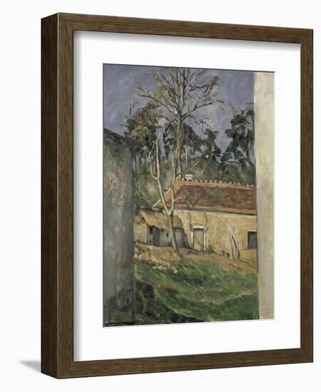 Farmyard, 1879-Paul Cézanne-Framed Giclee Print