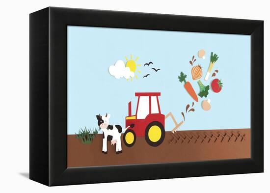 Farmyard, 2016-Isobel Barber-Framed Premier Image Canvas