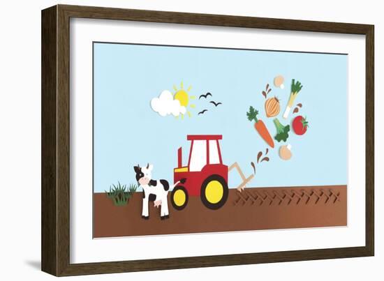 Farmyard, 2016-Isobel Barber-Framed Giclee Print