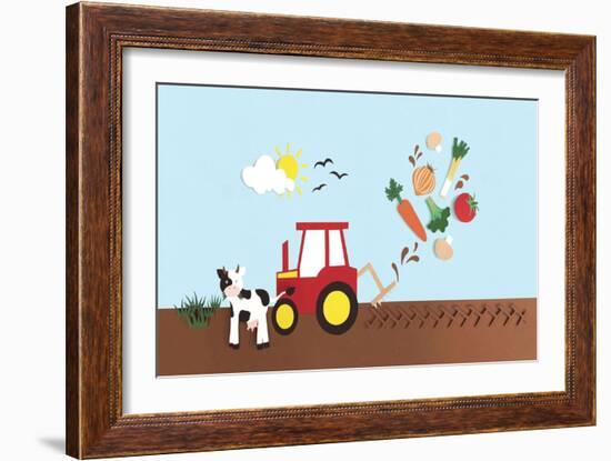 Farmyard, 2016-Isobel Barber-Framed Giclee Print