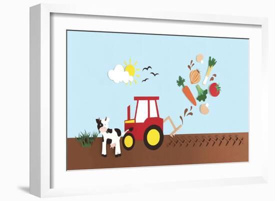 Farmyard, 2016-Isobel Barber-Framed Giclee Print